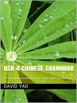 cover image of HSK 4 Chinese Grammar 中文语法